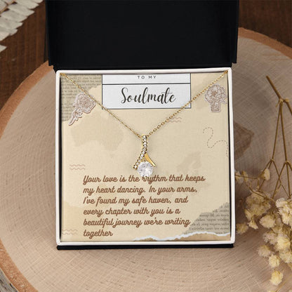 Alluring Beauty Necklace for Valentines , Birthdays and Weddings with Beautiful Custom Message - Riwayat-e-khas