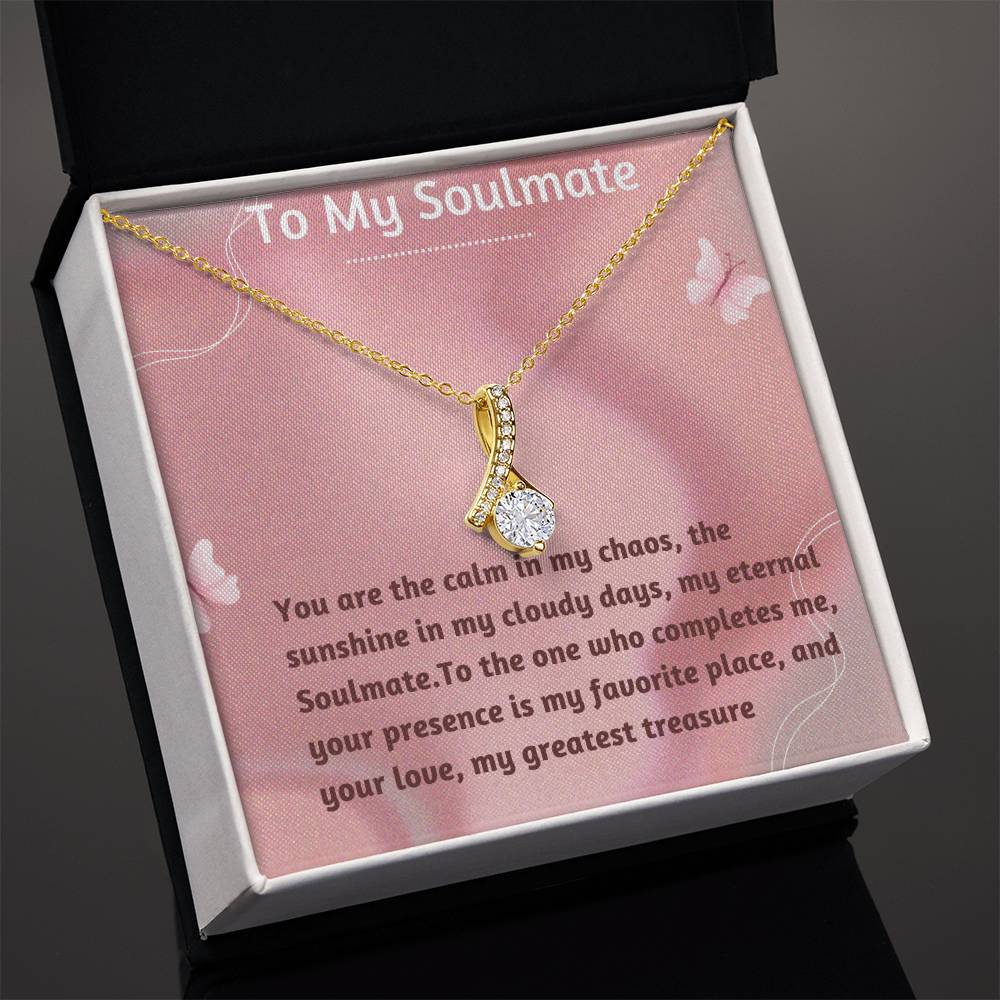 Alluring Beauty Necklace for Valentines , Birthdays and Weddings with Beautiful Custom Message - Riwayat-e-khas