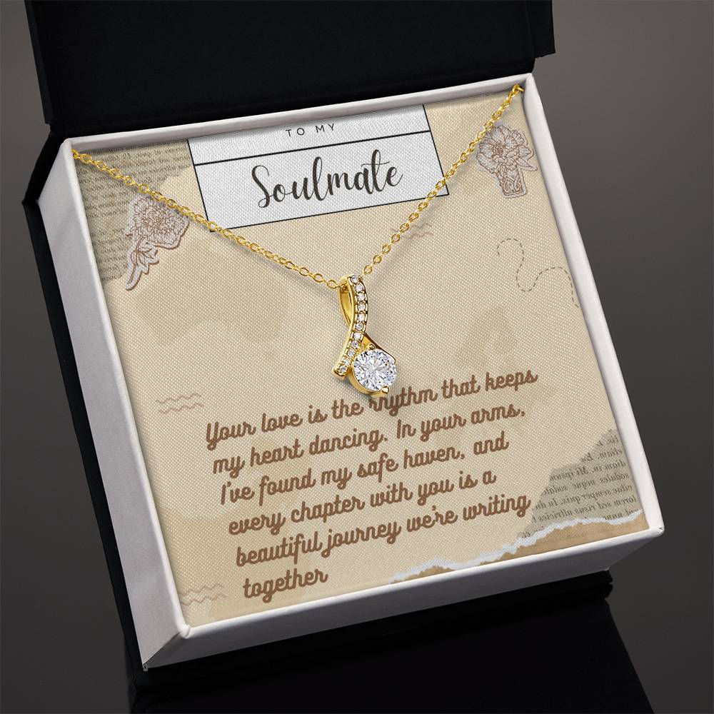 Alluring Beauty Necklace for Valentines , Birthdays and Weddings with Beautiful Custom Message - Riwayat-e-khas