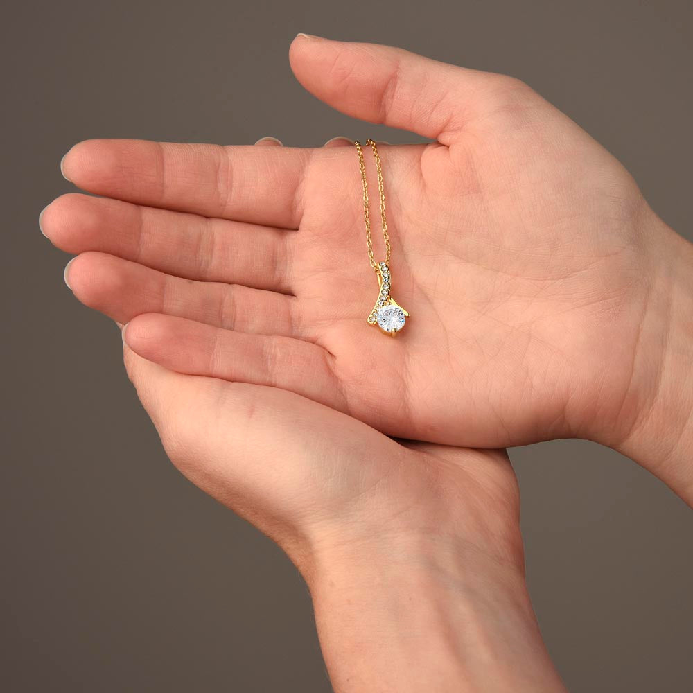 Alluring Beauty Necklace for Valentines , Birthdays and Weddings with Beautiful Custom Message - Riwayat-e-khas