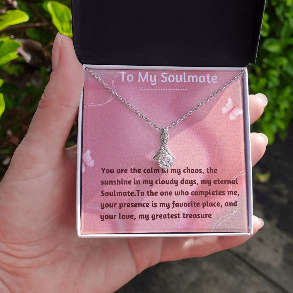 Alluring Beauty Necklace for Valentines , Birthdays and Weddings with Beautiful Custom Message - Riwayat-e-khas