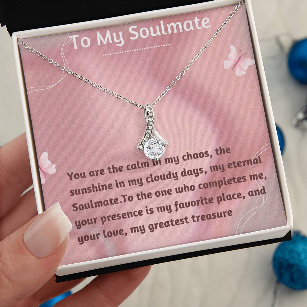 Alluring Beauty Necklace for Valentines , Birthdays and Weddings with Beautiful Custom Message - Riwayat-e-khas