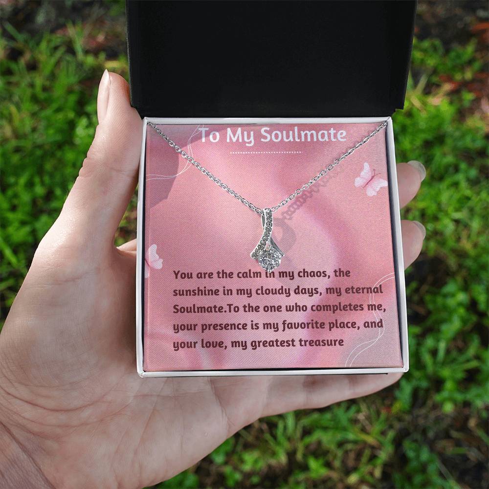 Alluring Beauty Necklace for Valentines , Birthdays and Weddings with Beautiful Custom Message - Riwayat-e-khas