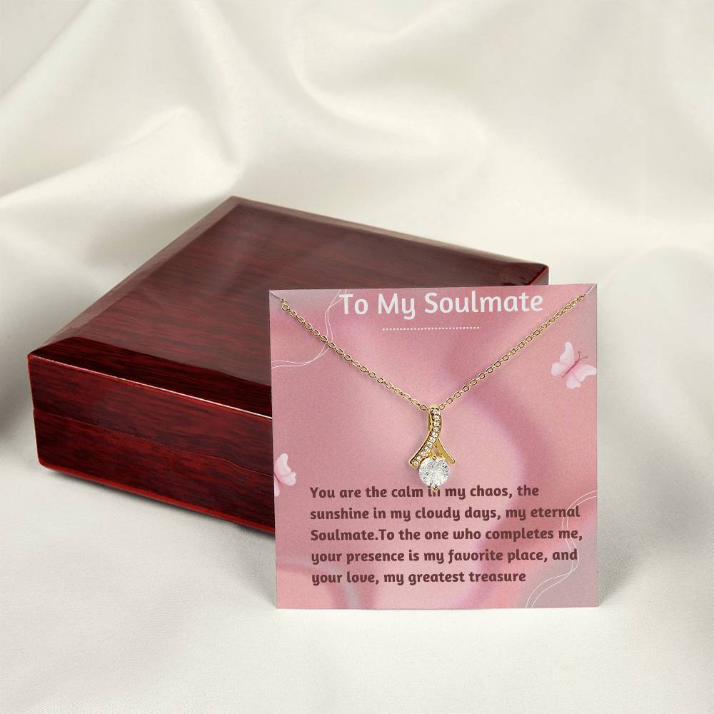 Alluring Beauty Necklace for Valentines , Birthdays and Weddings with Beautiful Custom Message - Riwayat-e-khas