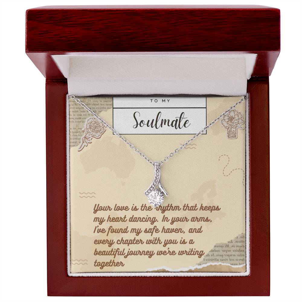 Alluring Beauty Necklace for Valentines , Birthdays and Weddings with Beautiful Custom Message - Riwayat-e-khas