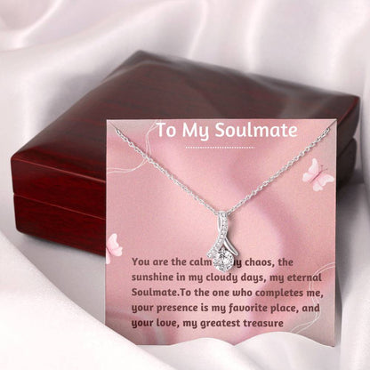 Alluring Beauty Necklace for Valentines , Birthdays and Weddings with Beautiful Custom Message - Riwayat-e-khas