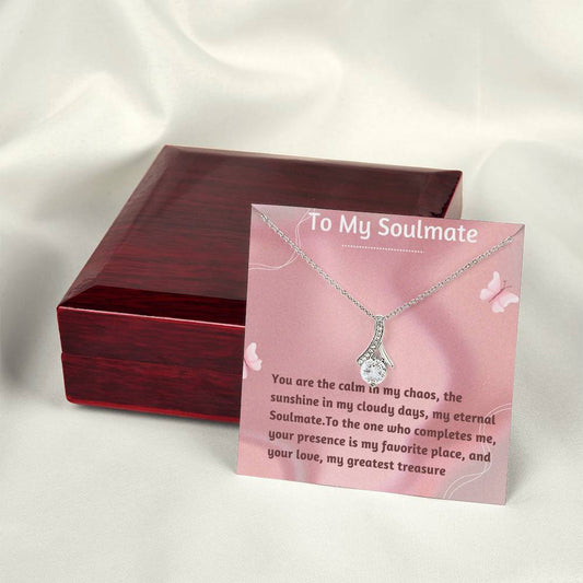 Alluring Beauty Necklace for Valentines , Birthdays and Weddings with Beautiful Custom Message - Riwayat-e-khas