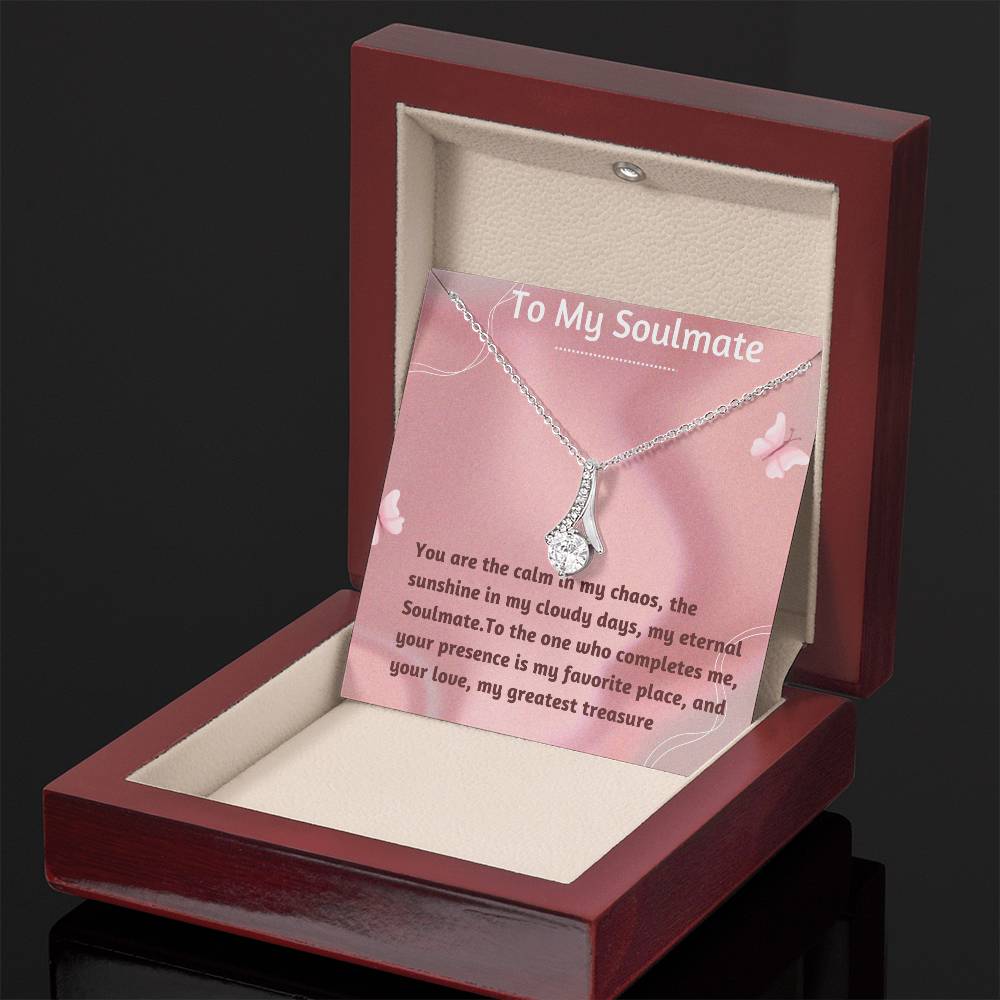 Alluring Beauty Necklace for Valentines , Birthdays and Weddings with Beautiful Custom Message - Riwayat-e-khas