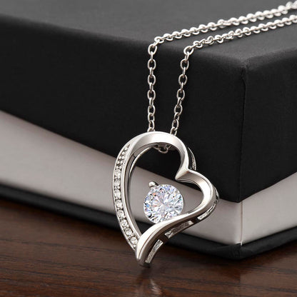 Forever Love Heart Necklace for Valentines , Birthdays and Weddings - Riwayat-e-khas