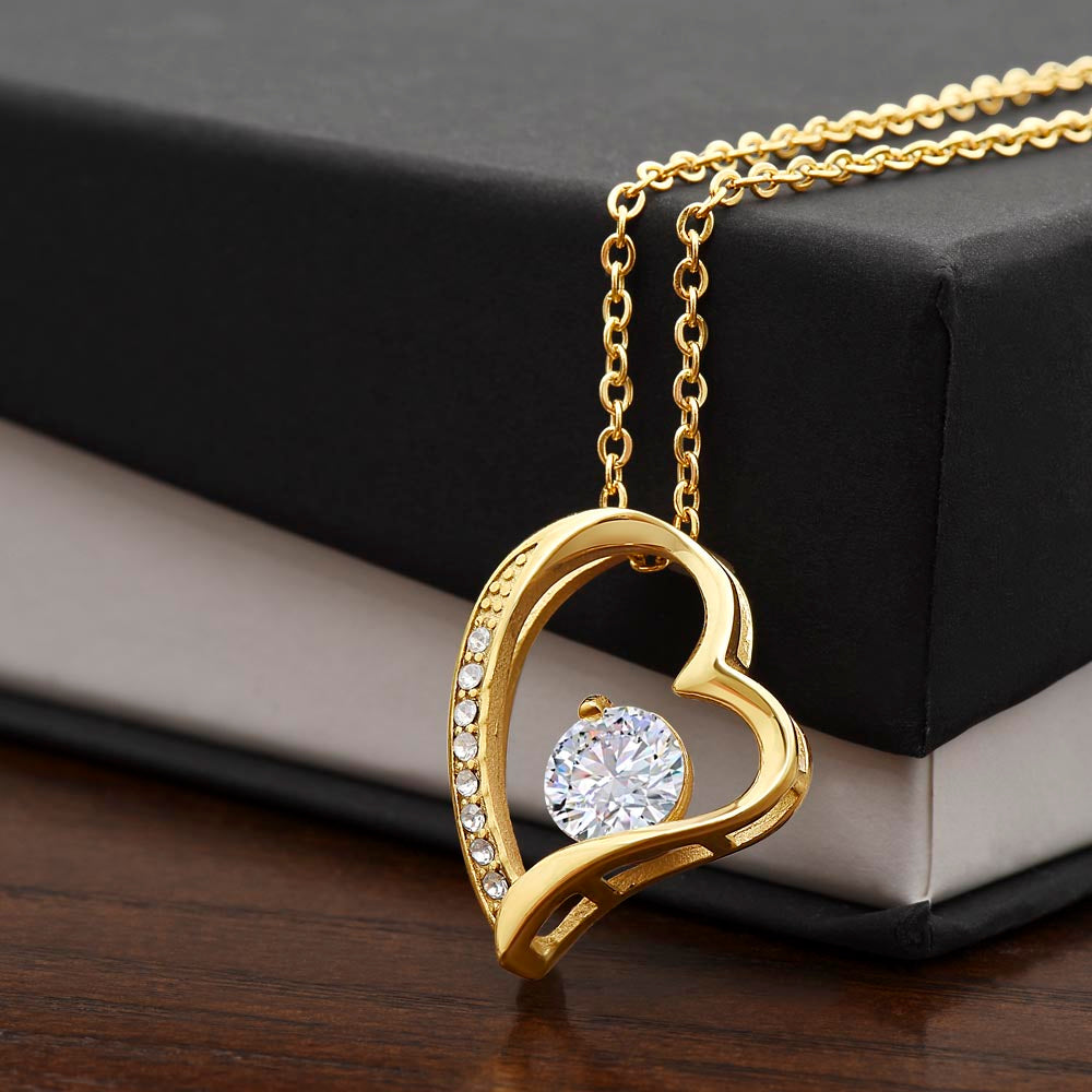 Forever Love Heart Necklace for Valentines , Birthdays and Weddings - Riwayat-e-khas
