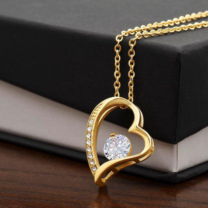 Forever Love Heart Necklace for Valentines , Birthdays and Weddings - Riwayat-e-khas