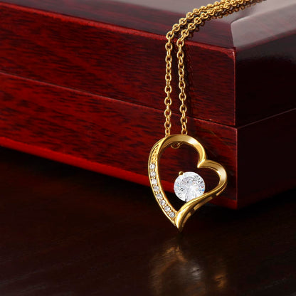 Forever Love Heart Necklace for Valentines , Birthdays and Weddings - Riwayat-e-khas