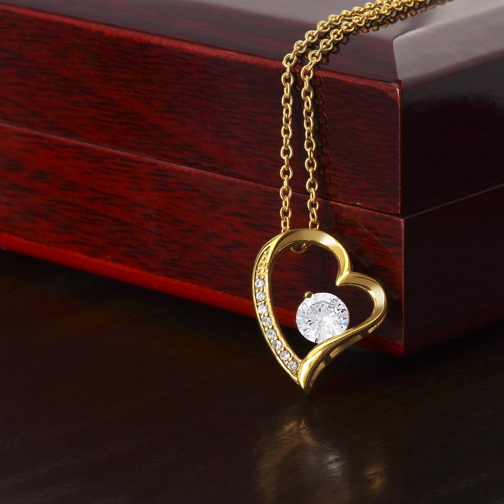 Forever Love Heart Necklace for Valentines , Birthdays and Weddings - Riwayat-e-khas