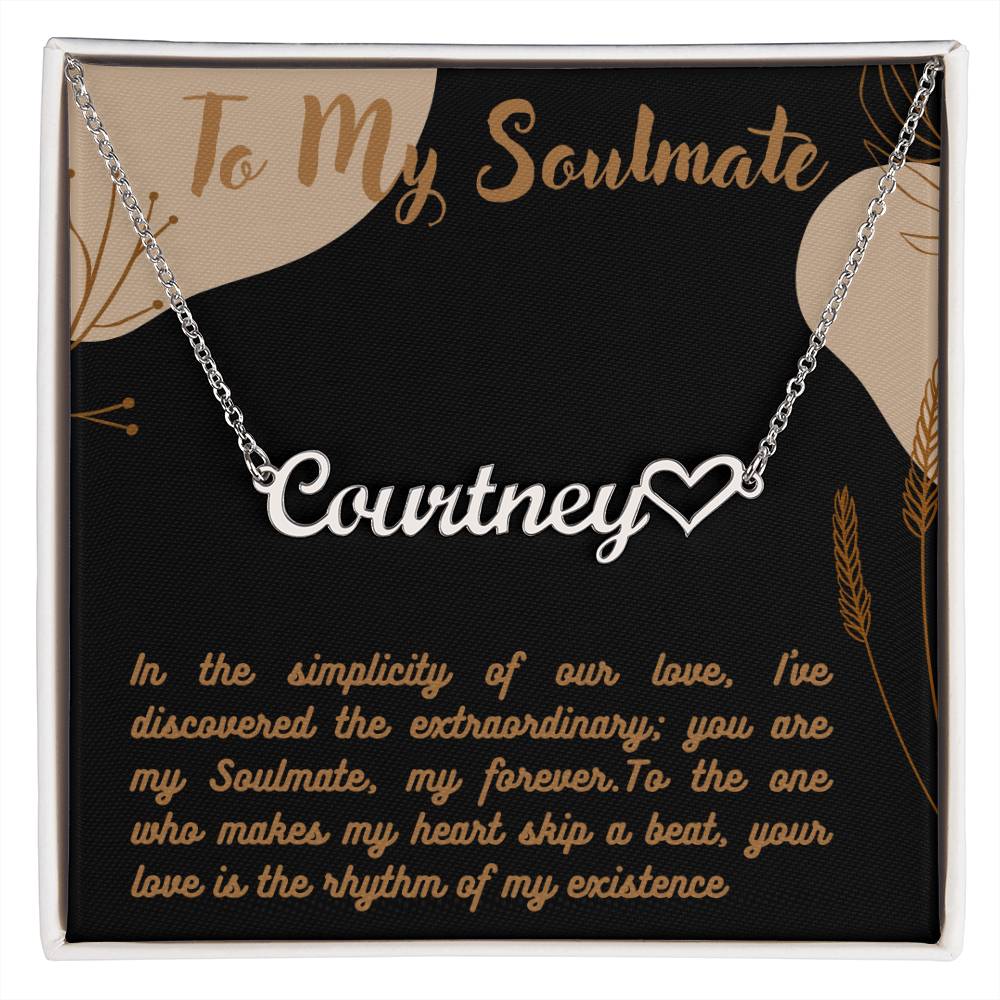 Personalized Name Necklace + Heart Character at the end | Best Gift for your Loved Ones - Riwayat-e-khas