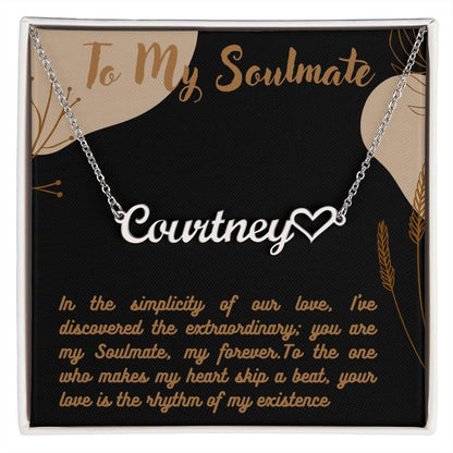 Personalized Name Necklace + Heart Character at the end | Best Gift for your Loved Ones - Riwayat-e-khas