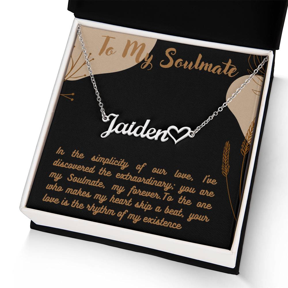 Personalized Name Necklace + Heart Character at the end | Best Gift for your Loved Ones - Riwayat-e-khas