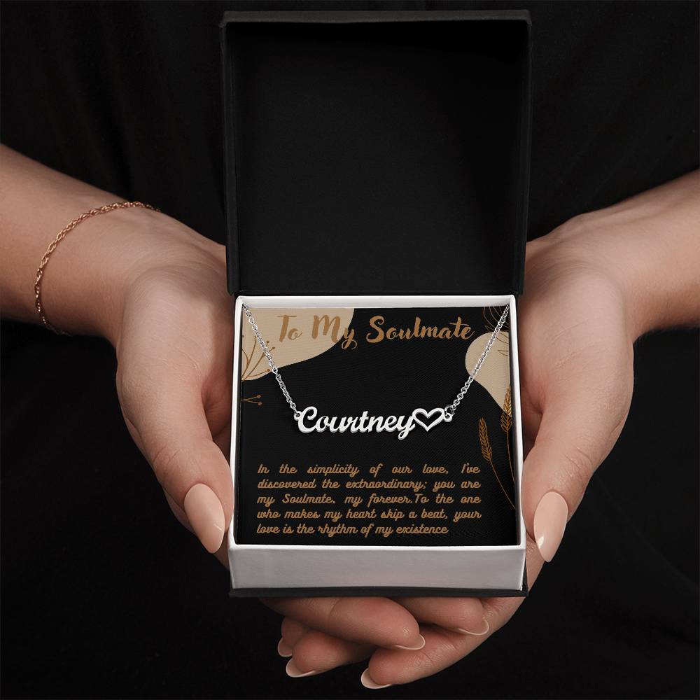 Personalized Name Necklace + Heart Character at the end | Best Gift for your Loved Ones - Riwayat-e-khas