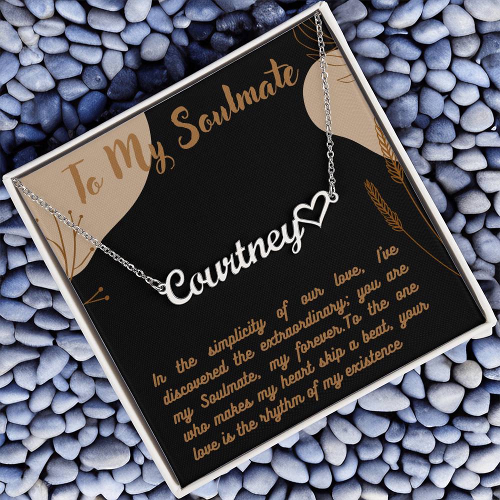 Personalized Name Necklace + Heart Character at the end | Best Gift for your Loved Ones - Riwayat-e-khas