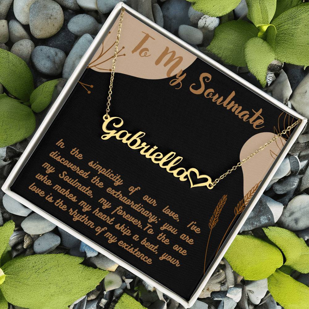 Personalized Name Necklace + Heart Character at the end | Best Gift for your Loved Ones - Riwayat-e-khas