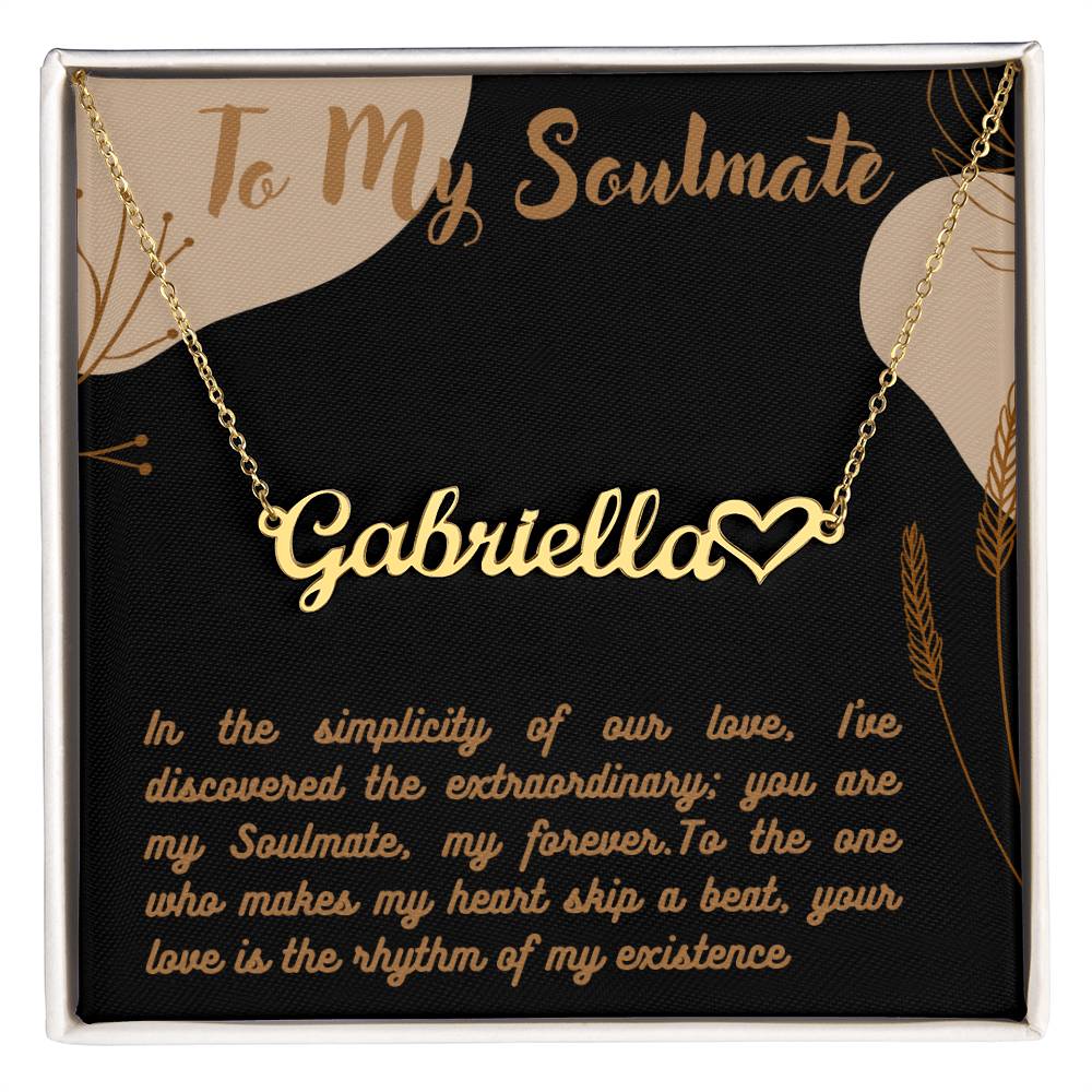 Personalized Name Necklace + Heart Character at the end | Best Gift for your Loved Ones - Riwayat-e-khas