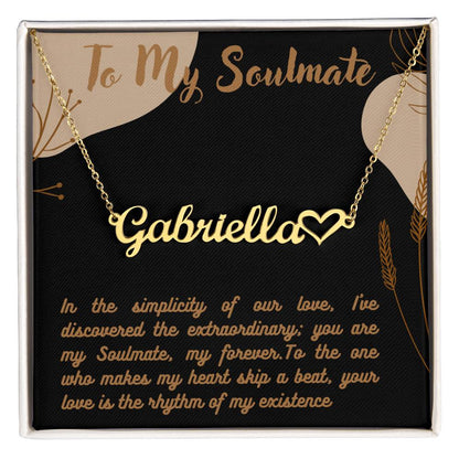 Personalized Name Necklace + Heart Character at the end | Best Gift for your Loved Ones - Riwayat-e-khas