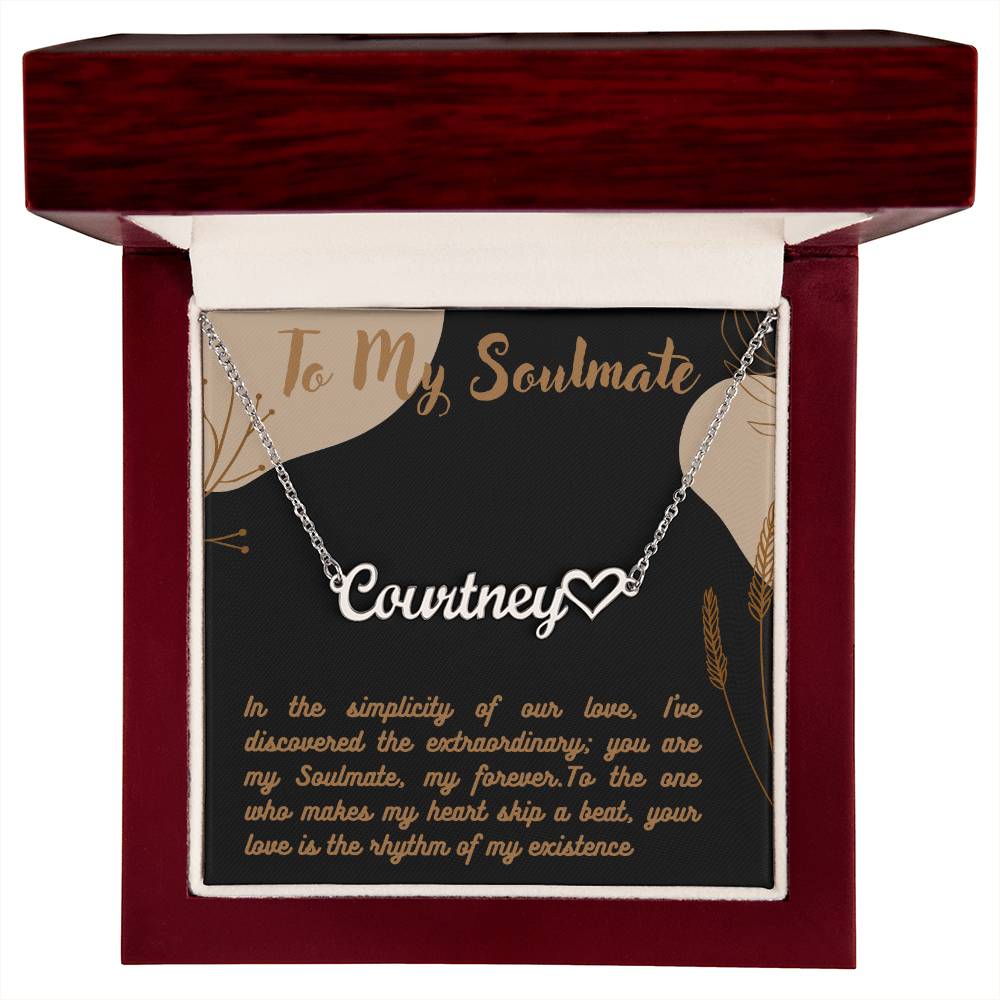 Personalized Name Necklace + Heart Character at the end | Best Gift for your Loved Ones - Riwayat-e-khas