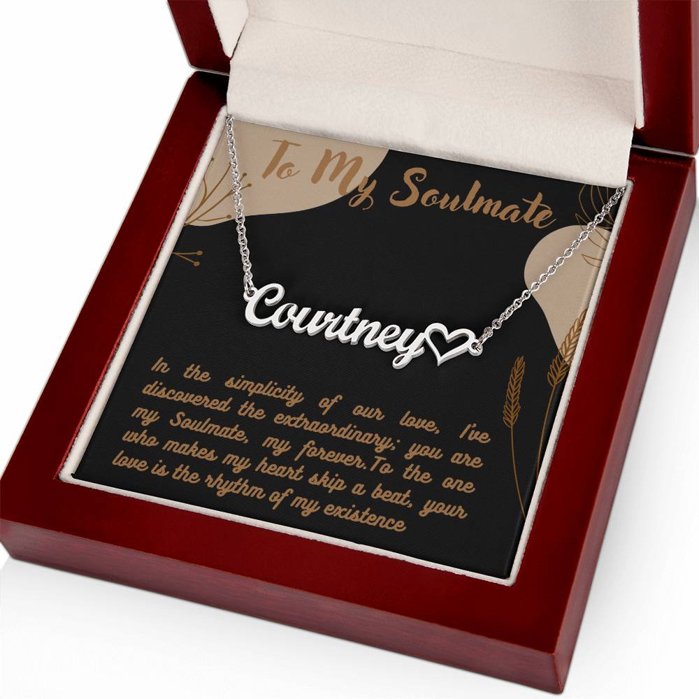 Personalized Name Necklace + Heart Character at the end | Best Gift for your Loved Ones - Riwayat-e-khas