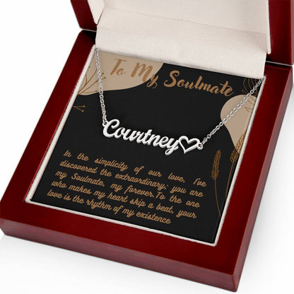 Personalized Name Necklace + Heart Character at the end | Best Gift for your Loved Ones - Riwayat-e-khas
