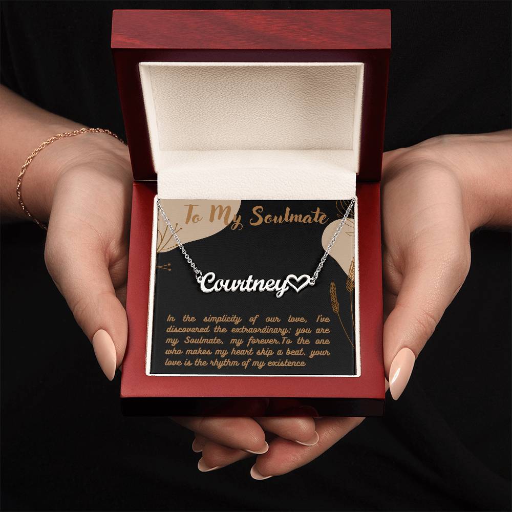 Personalized Name Necklace + Heart Character at the end | Best Gift for your Loved Ones - Riwayat-e-khas