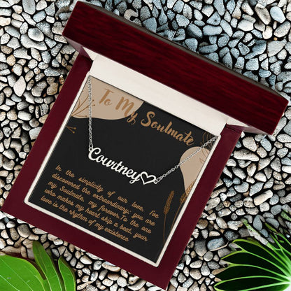 Personalized Name Necklace + Heart Character at the end | Best Gift for your Loved Ones - Riwayat-e-khas