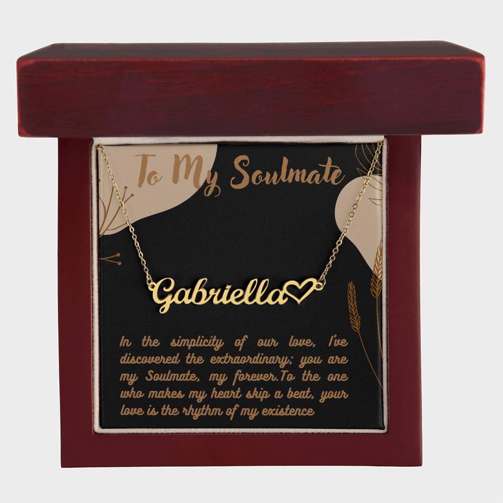 Personalized Name Necklace + Heart Character at the end | Best Gift for your Loved Ones - Riwayat-e-khas