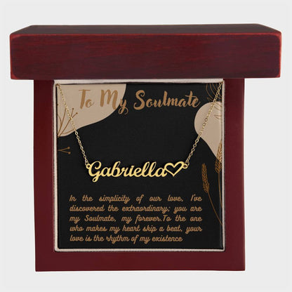 Personalized Name Necklace + Heart Character at the end | Best Gift for your Loved Ones - Riwayat-e-khas