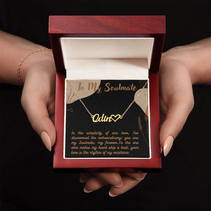 Personalized Name Necklace + Heart Character at the end | Best Gift for your Loved Ones - Riwayat-e-khas