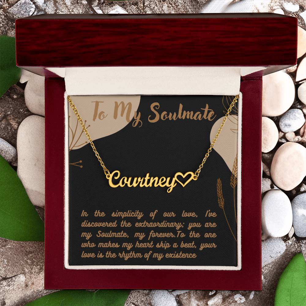 Personalized Name Necklace + Heart Character at the end | Best Gift for your Loved Ones - Riwayat-e-khas