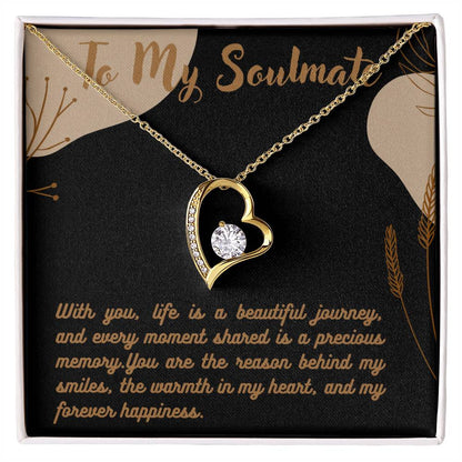 Forever Love Necklace for Valentines , Birthdays and Weddings with Beautiful Custom Message - Riwayat-e-khas