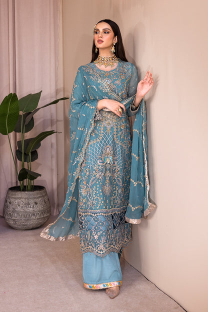 Emaan Adeel Romansiyyah Luxury Formal 3 Piece Suit RM-05 Miyasa - Riwayat-e-khas