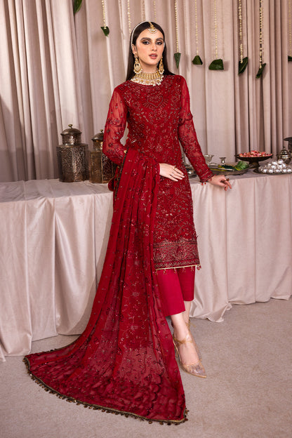 Emaan Adeel Romansiyyah Luxury Formal 3 Piece Suit RM-08 Sarafeen - Riwayat-e-khas