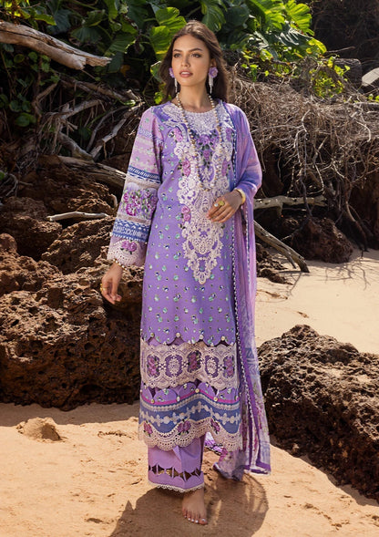 ELAF Signature Embroidered Lawn Unstitched 3Pc Suit ESL-04A MADEMOISELLE