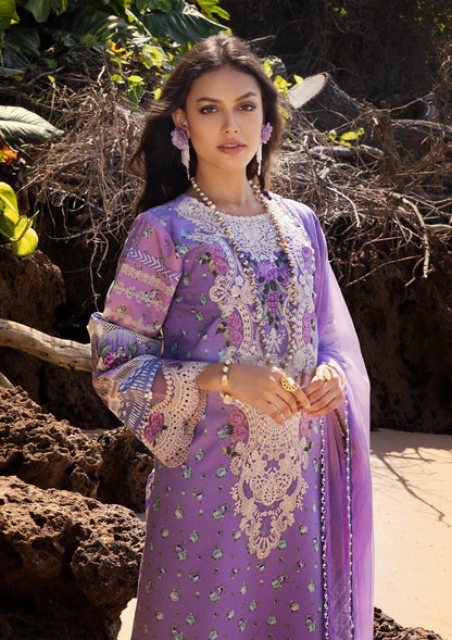 ELAF Signature Embroidered Lawn Unstitched 3Pc Suit ESL-04A MADEMOISELLE