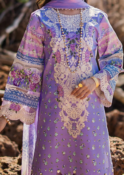 ELAF Signature Embroidered Lawn Unstitched 3Pc Suit ESL-04A MADEMOISELLE