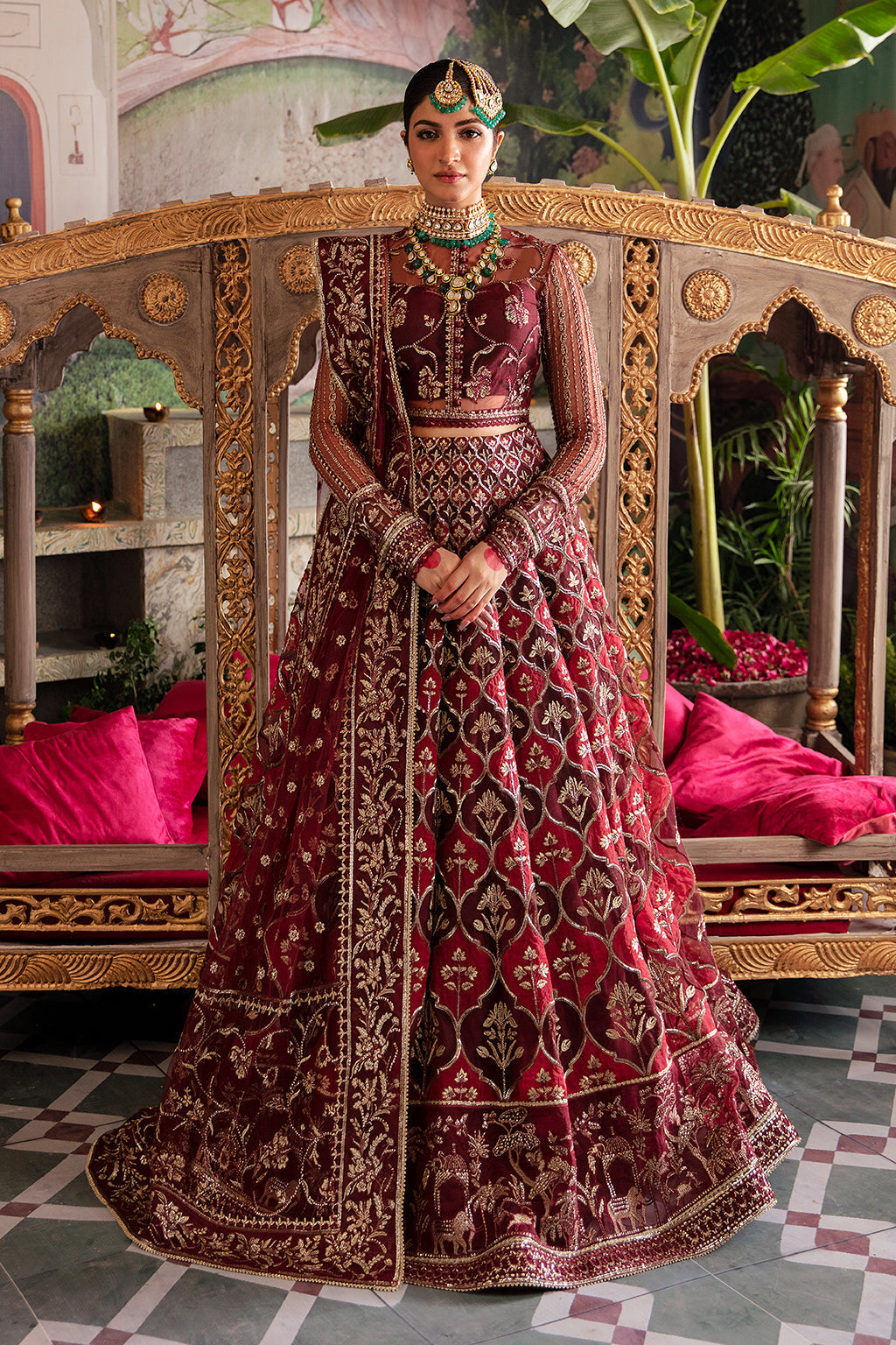 Afrozeh Shehnai Wedding Formal 3Pc Suit AFS-23-V1-06 Tabeer - Riwayat-e-khas