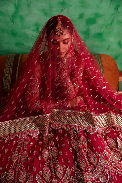 Afrozeh Shehnai Wedding Formal 3Pc Suit AFS-23-V1-07 Gulabposh - Riwayat-e-khas