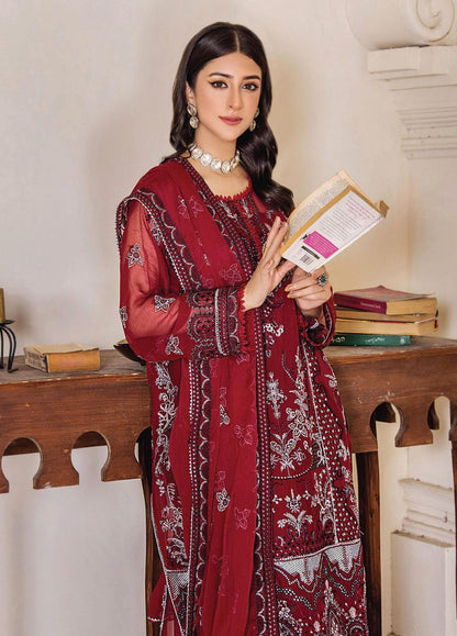 Pareesha by Humdum Embroidered Chiffon 3Pc Suit PS-03 - Riwayat-e-khas
