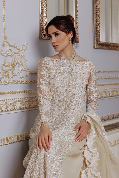 Lumiere By Saira Rizwan Embroidered Organza 3Pc Suit SR-04 - Riwayat-e-khas