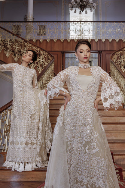 Lumiere By Saira Rizwan Embroidered Organza 3Pc Suit SR-04 - Riwayat-e-khas