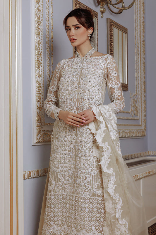Lumiere By Saira Rizwan Embroidered Organza 3Pc Suit SR-04 - Riwayat-e-khas