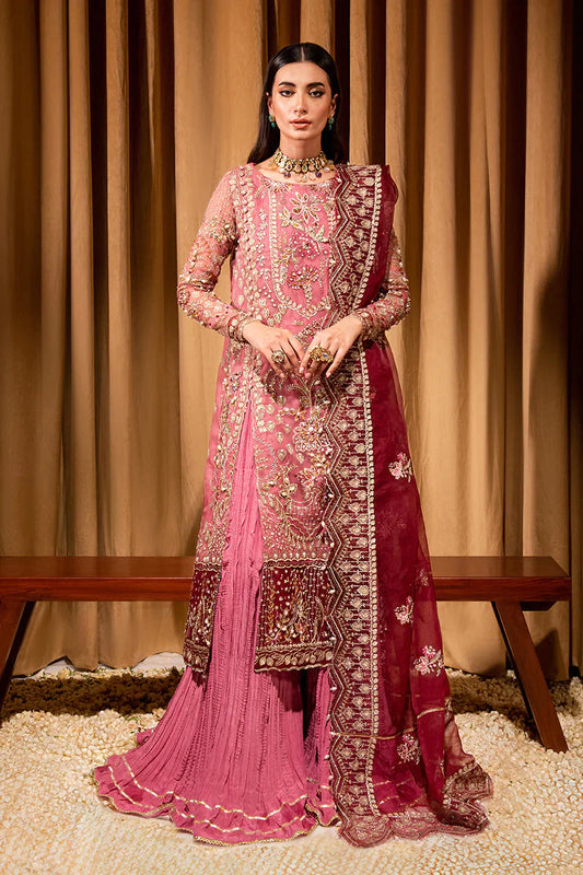 Maria Osama Khan Dastaan Festive Formal 3Pc Suit DS-05 Zari - Riwayat-e-khas