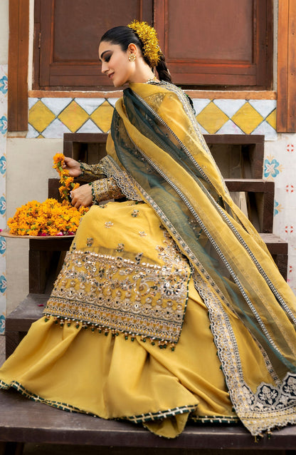 Zarin by Eleshia Embroidered Organza 3Pc Suit D-05 Oriana - Riwayat-e-khas