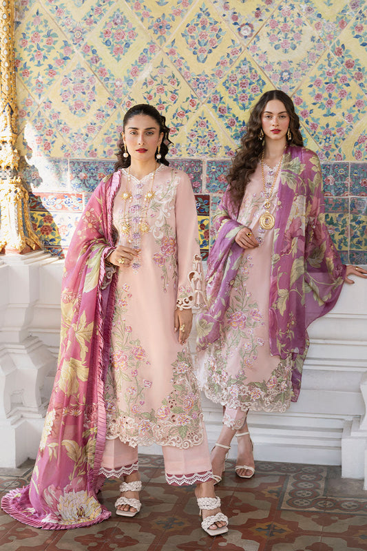 Mushq LAWANA Luxury Lawn 2023 - FATIHAH - TC-340 - Riwayat-e-khas