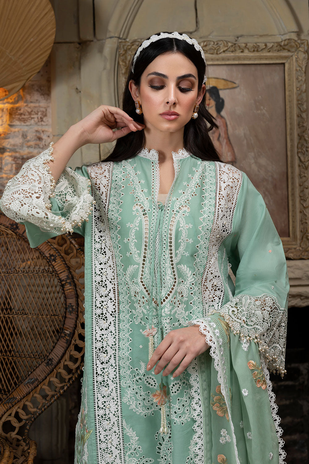 SOBIA NAZIR DESIGN 1A LUXURY LAWN 2023 - Riwayat-e-khas